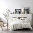 Linen House Haze Tufted 100% Cotton Duvet Cover Set White